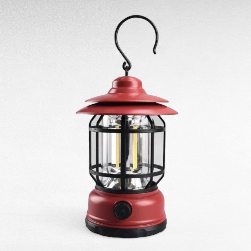 Dimmable Vintage-Style LED Lantern for Camping – Rechargeable Light