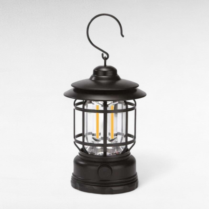 Dimmable Vintage-Style LED Lantern for Camping – Rechargeable Light