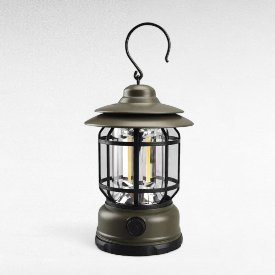Dimmable Vintage-Style LED Lantern for Camping – Rechargeable Light