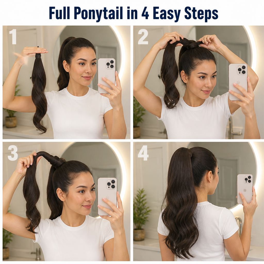 LuxeLift™ — Wrap On a Thick, Glamorous Ponytail in Seconds Flat