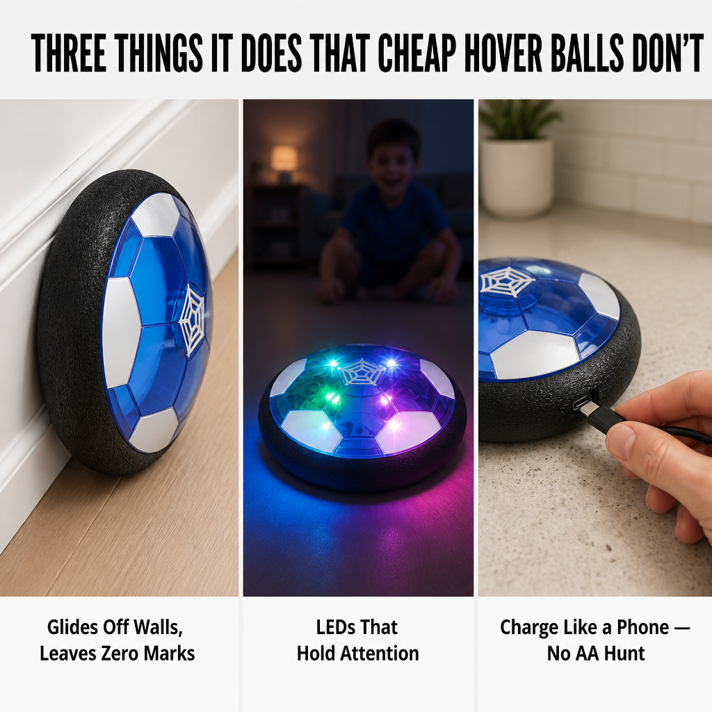 GlideSphere™ — Turn Rainy Afternoons Into Indoor Soccer Without Broken Lamps