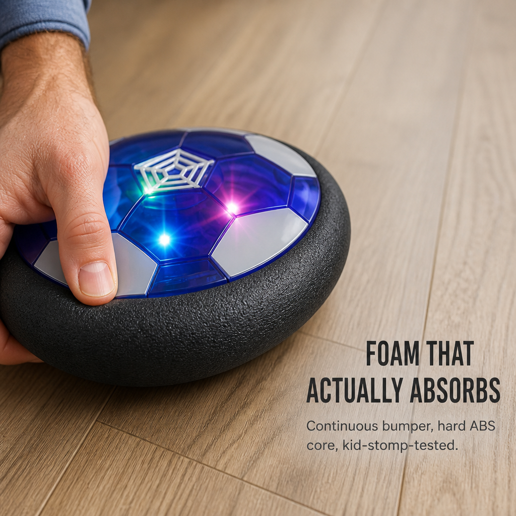 GlideSphere™ — Turn Rainy Afternoons Into Indoor Soccer Without Broken Lamps