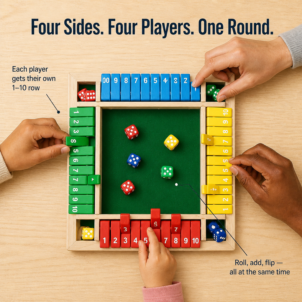 GameFlare™ — Replace Screen Time With 4-Player Dice Battles Kids Beg For