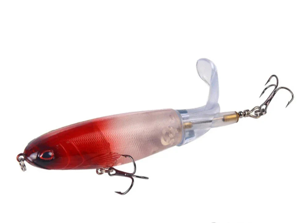 Fishing Lure with Soft Spinning Tail - Whopper Plopper Style