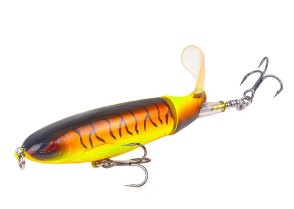 Fishing Lure with Soft Spinning Tail - Whopper Plopper Style