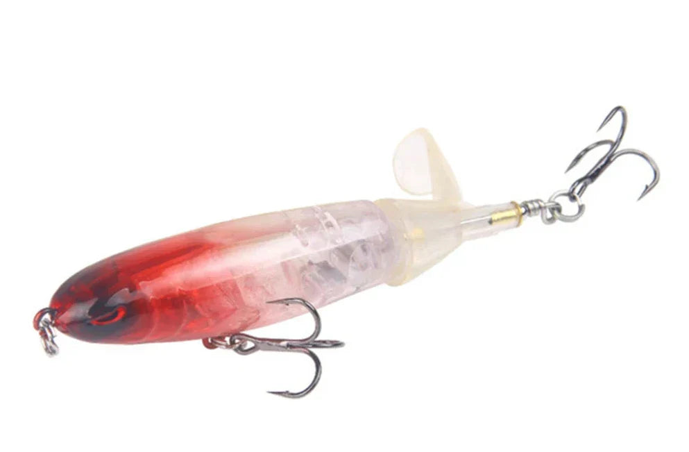 Fishing Lure with Soft Spinning Tail - Whopper Plopper Style