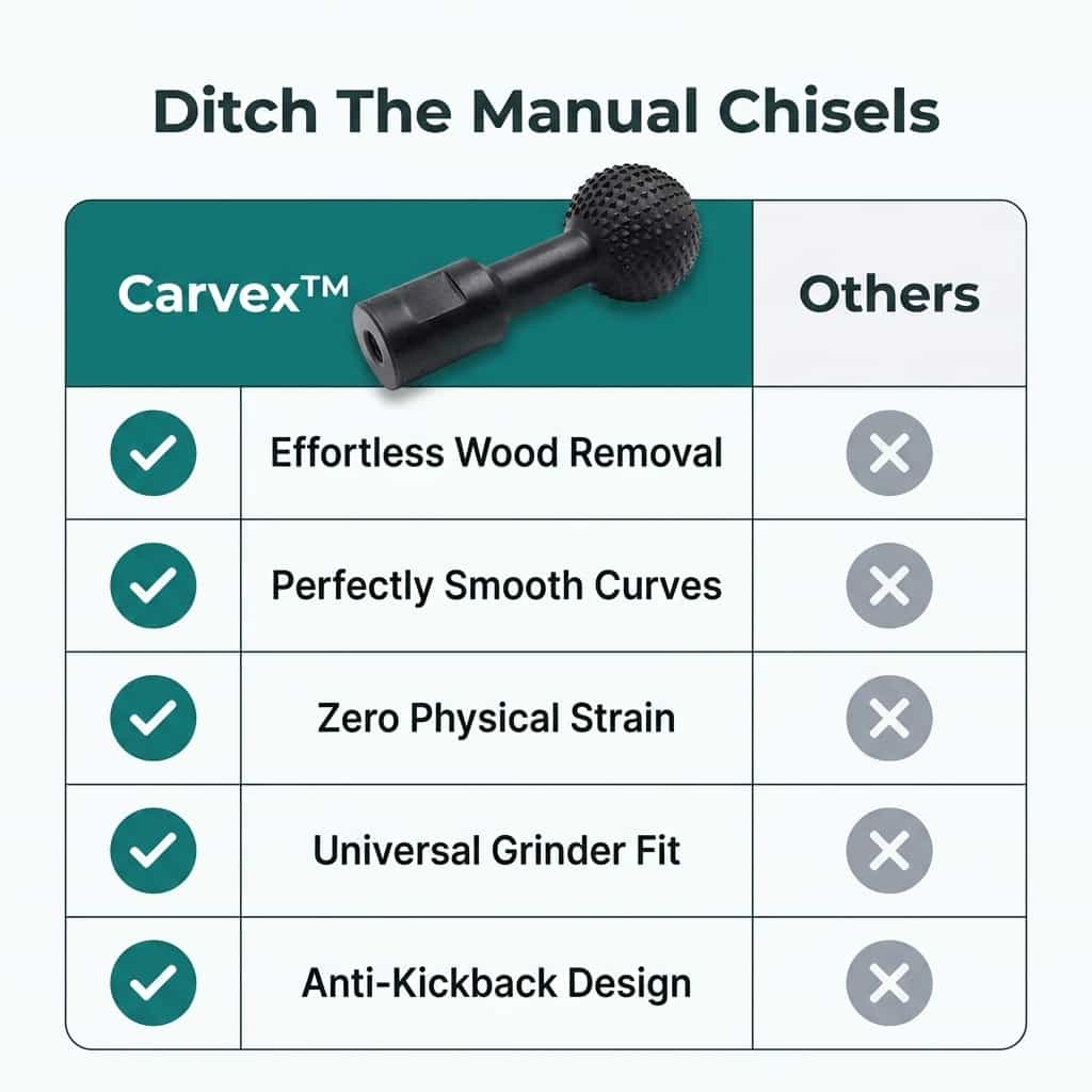 Wood Carving Attachment Disc for Angle Grinders & Drills