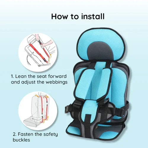 Portable & Foldable Child Car Booster Seat