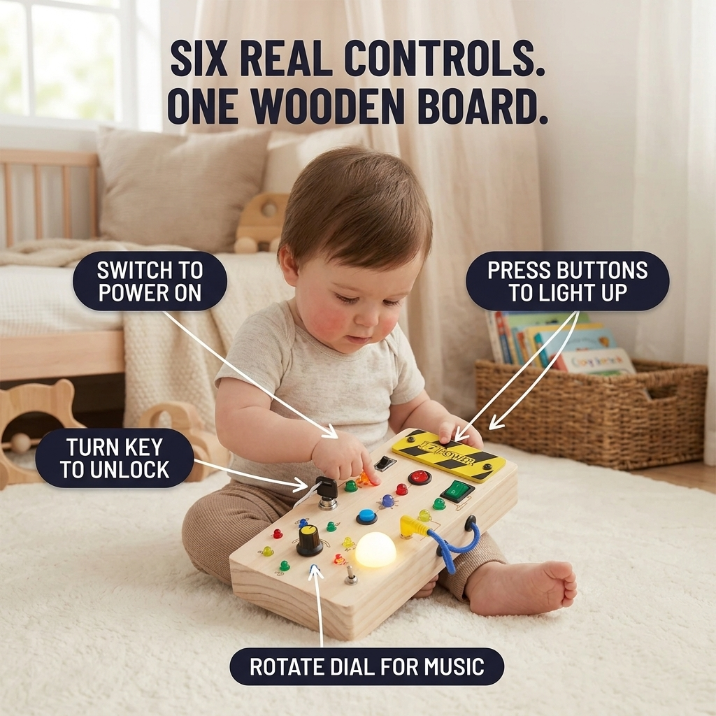 BrillioPlay™ — Give Tiny Hands Real Switches, Lights and Music to Master