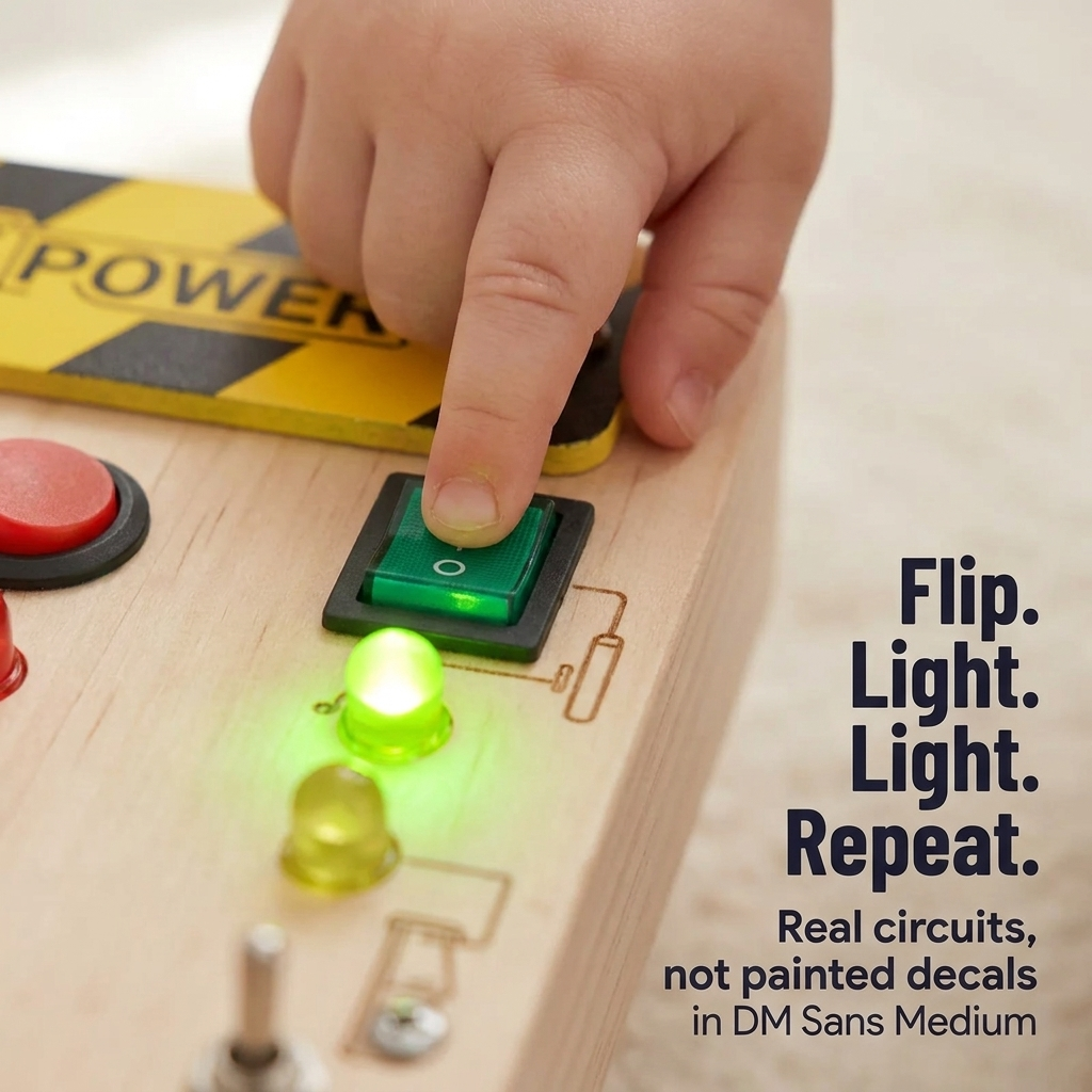 BrillioPlay™ — Give Tiny Hands Real Switches, Lights and Music to Master