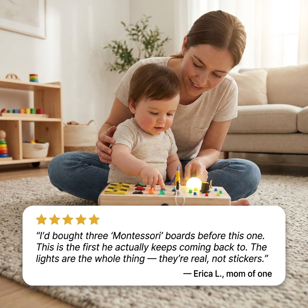 BrillioPlay™ — Give Tiny Hands Real Switches, Lights and Music to Master