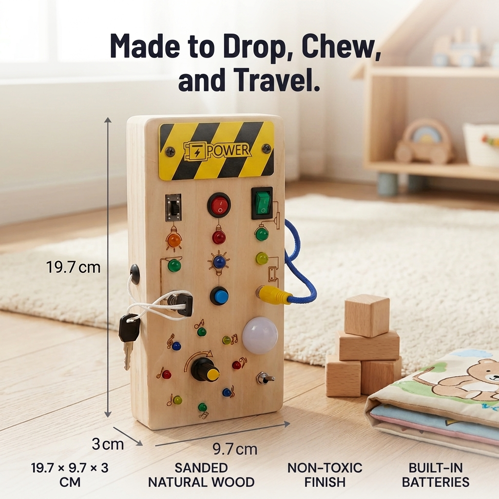 BrillioPlay™ — Give Tiny Hands Real Switches, Lights and Music to Master