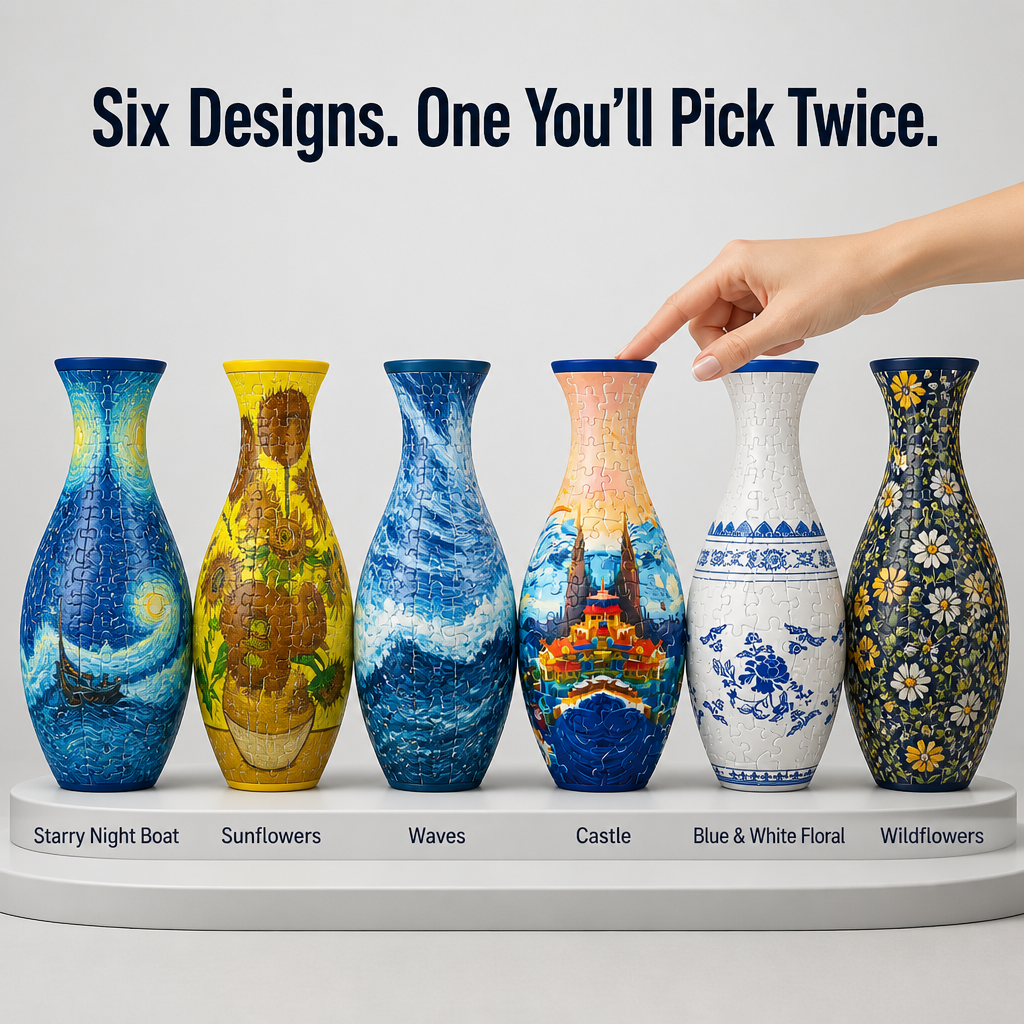 BloomCraze™ — Snap 160 Pieces Into a Porcelain-Look Vase That Holds Real Flowers