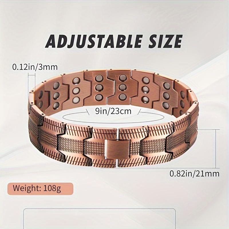 Pure Copper Magnetic Therapy Bracelet for Fatigue & Circulation
