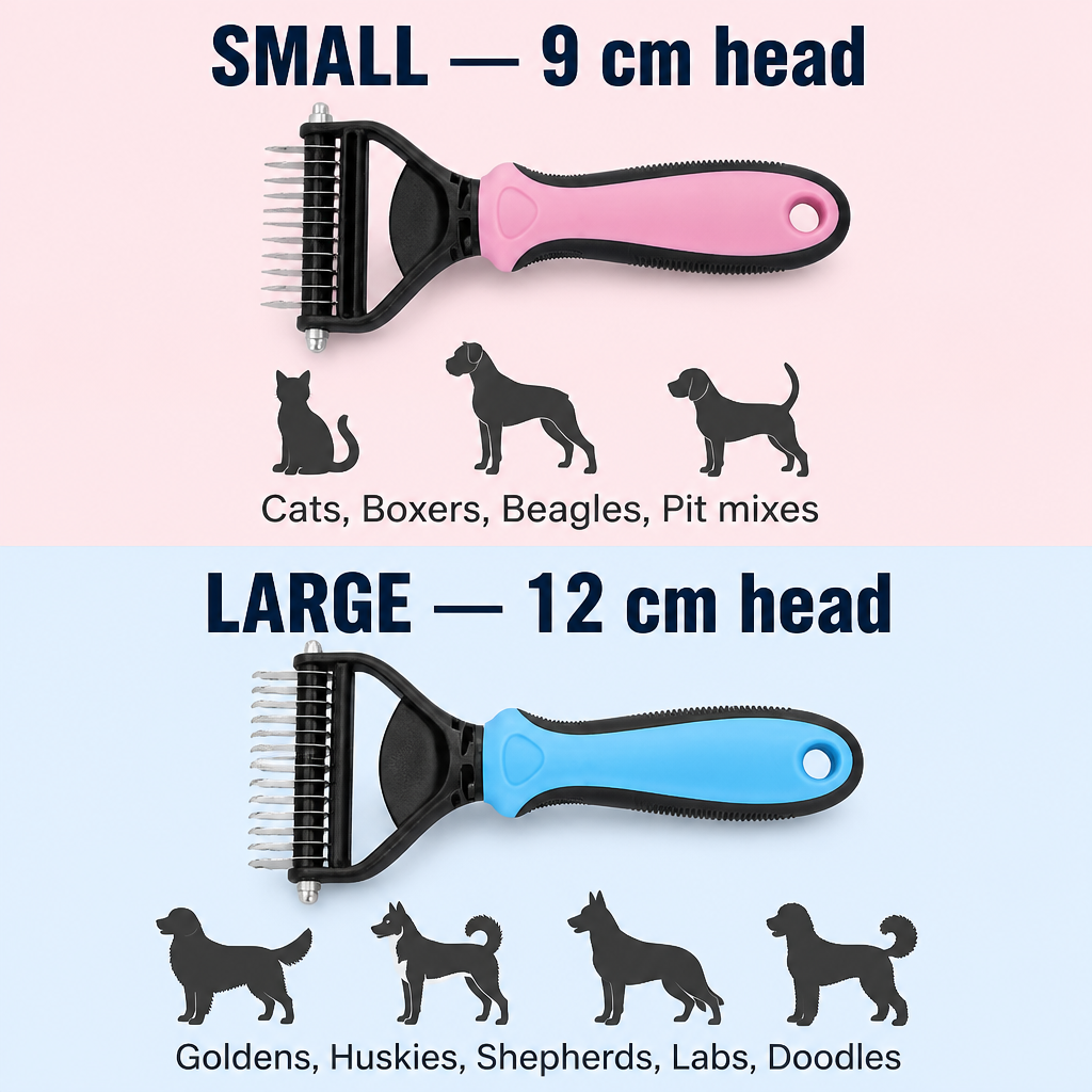 FurEase™ — Pull A Small Dog's Worth Of Undercoat Without The Yelp