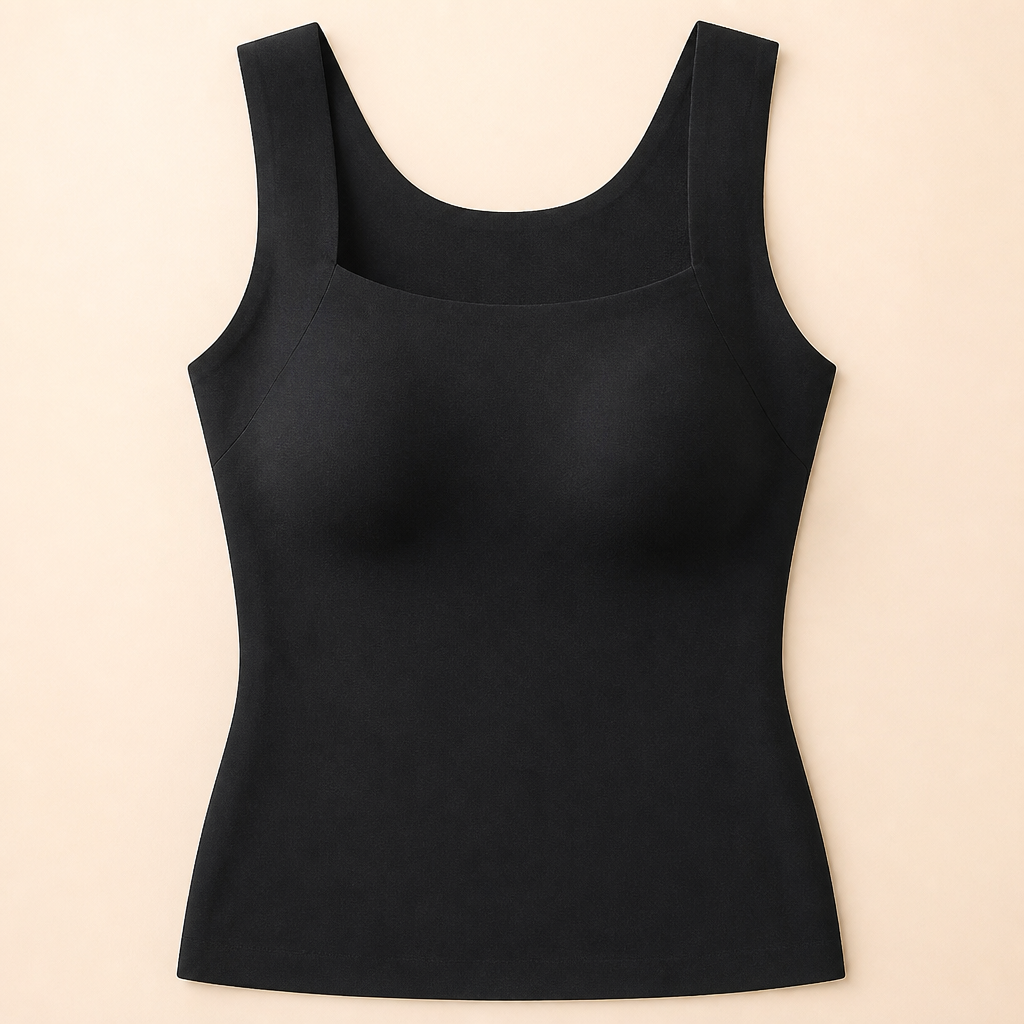 EmberaFit™ – Seamless Sculpting Tank with Built-In Shelf Bra