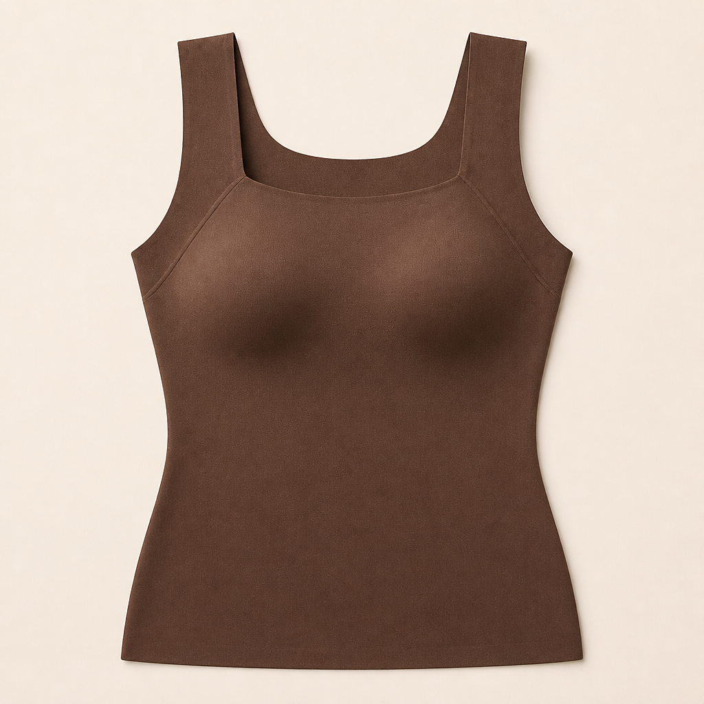 EmberaFit™ – Seamless Sculpting Tank with Built-In Shelf Bra