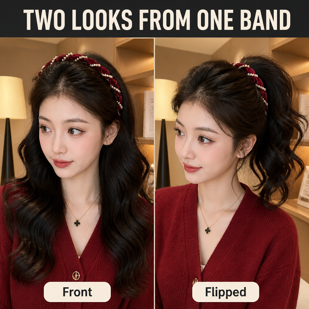 LumaPearl™ — Slide It On for Instant Crown Volume and a Slimmer V-Face