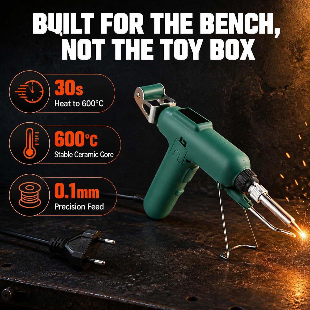 FluxPro™ — Solder One-Handed in 30 Seconds With Auto-Feed Trigger
