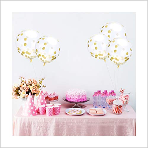 36 Inch Jumbo Confetti Balloons for Wedding and Birthday Decorations