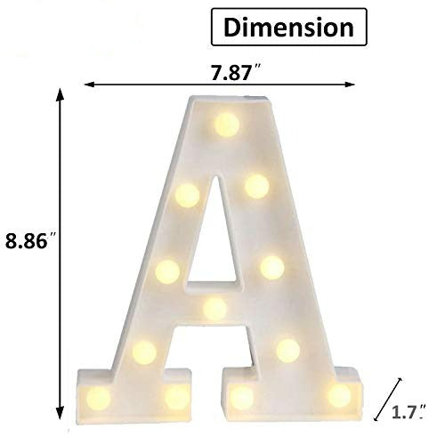 LED Marquee Letter Lights Sign, Alphabet Letter Lights for Home Wedding Decoration
