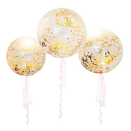 36 Inch Jumbo Confetti Balloons for Wedding and Birthday Decorations