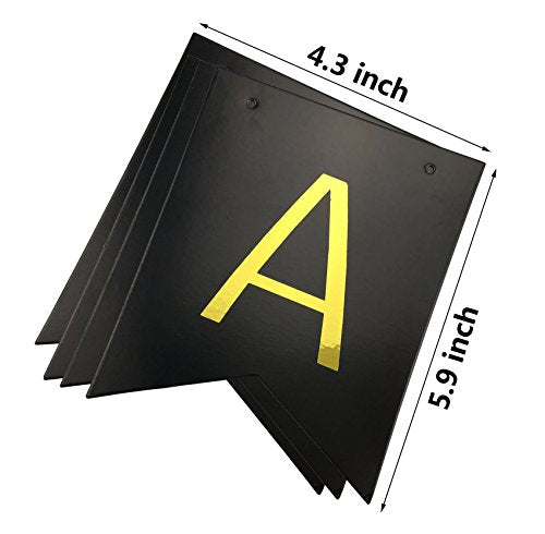Black Happy Fucking Birthday Bunting Banner for Birthday Decorations