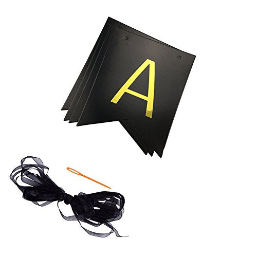 Black Happy Fucking Birthday Bunting Banner for Birthday Decorations