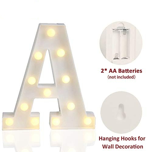 LED Marquee Letter Lights Sign, Alphabet Letter Lights for Home Wedding Decoration
