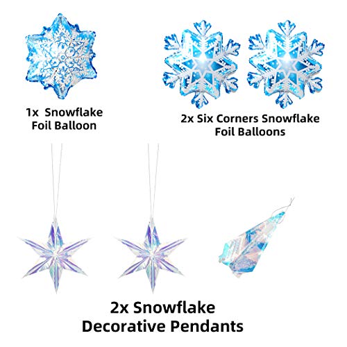 90Pcs Snowflake Balloon Garland Arch kit for Winter Wonderland Christmas