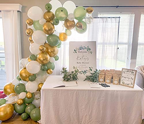 139PCS Olive Green Balloon Garland Arch Kit for Wedding Birthday Balloons