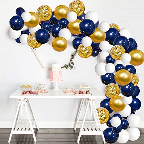 120pcs Navy Blue Balloons Garland Kit for Wedding and Birthday Decorations