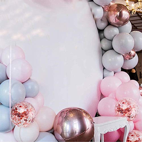 167 Pcs Pink and Gray Balloon Garland Arch Kit for Bridal Shower and Birthday