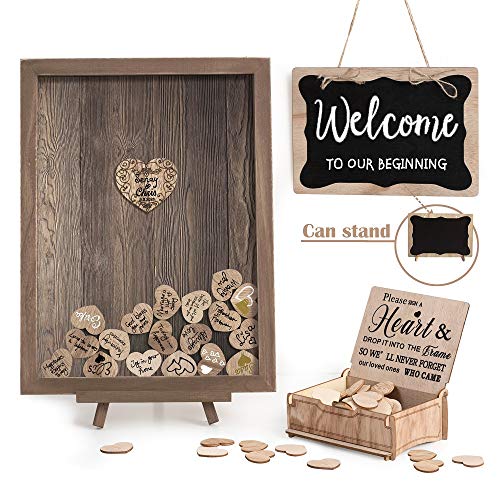 Personalized Wedding Guest Book Alternative for Rustic Wedding Decorations