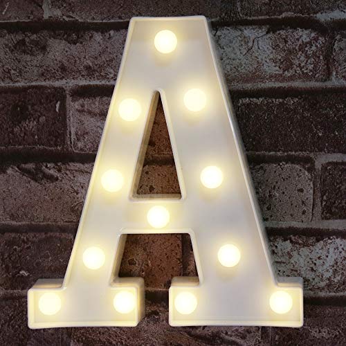 LED Marquee Letter Lights Sign, Alphabet Letter Lights for Home Wedding Decoration