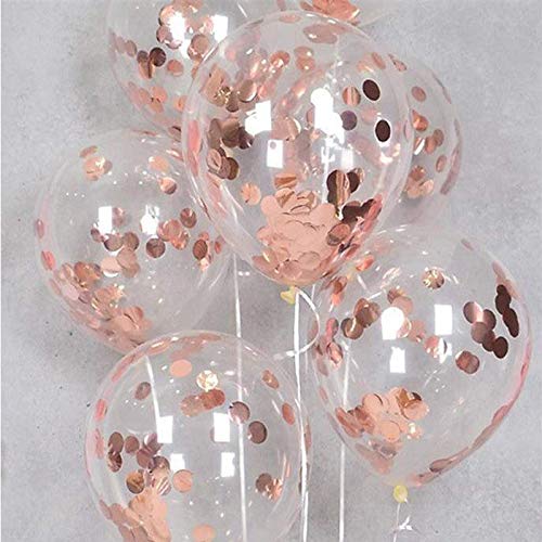 140Pcs Rose Gold Balloons 12" for Baby Shower Wedding Party Decorations