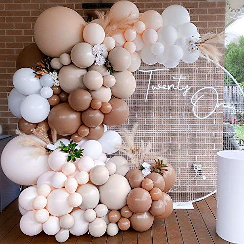 126pcs Brown Balloon Garland Kit Arch Baby Shower Decorations