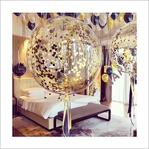 36 Inch Jumbo Confetti Balloons for Wedding and Birthday Decorations