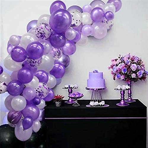 135 Pieces Purple Balloon Arch for Wedding Birthday Graduation Party D –  Partyhoorayco