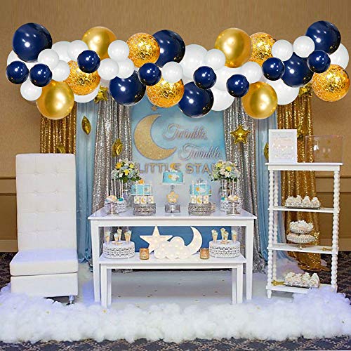 120pcs Navy Blue Balloons Garland Kit for Wedding and Birthday Decorations