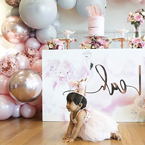 167 Pcs Pink and Gray Balloon Garland Arch Kit for Bridal Shower and Birthday