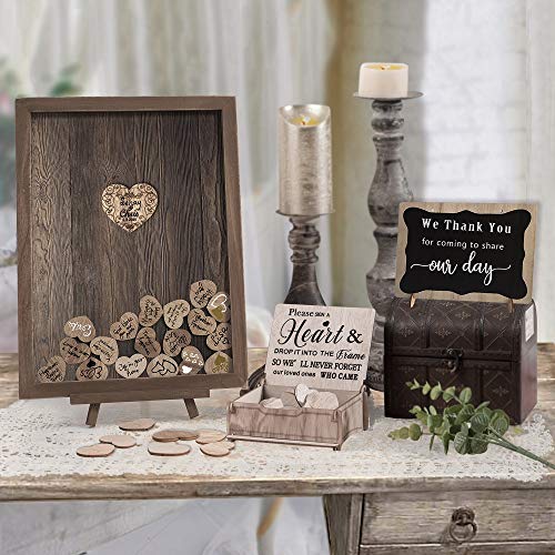 Personalized Wedding Guest Book Alternative for Rustic Wedding Decorations