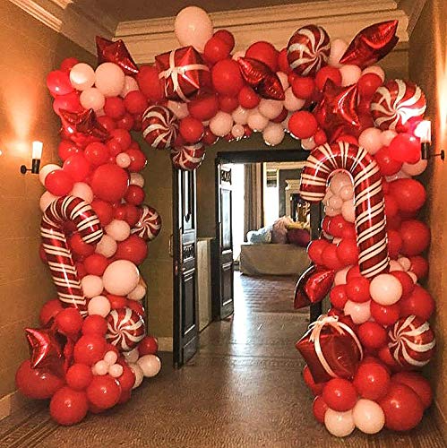 144pcs Christmas Balloon Garland Arch kit for Christmas Party Decorations