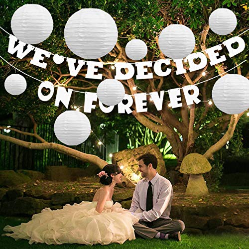 20Pcs Decorative White Hanging Paper Lanterns for Rustic Weddings