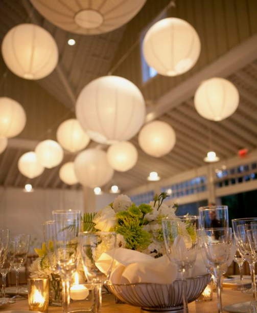 20Pcs Decorative White Hanging Paper Lanterns for Rustic Weddings